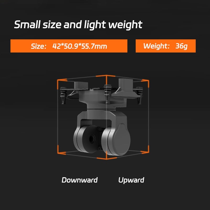 RunCam C-20D 2-Axis FPV Camera Gimbal,Pan Tilt Mount,FPV Head Tracking with UART,PWM S.Bus Control Compatible with DJI O4 O3 for Walksnail &Analog Cameras for RC Car Airplanes Drone (O3 Version) - Image 4
